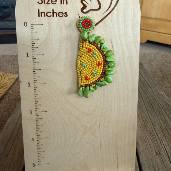 Taco Beaded Colorful Earrings ๐ฎ - Picture 4 of 4